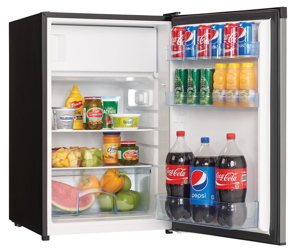 Danby 4.5 cu. ft. Compact Fridge with True Freezer in Stainless Steel - (DCR045B1BSLDB3)