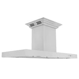 ZLINE Island Mount Range Hood in Stainless Steel with Built-in ZLINE CrownSound Bluetooth Speakers (KE2iCRN-BT) - (KE2ICRNBT30)