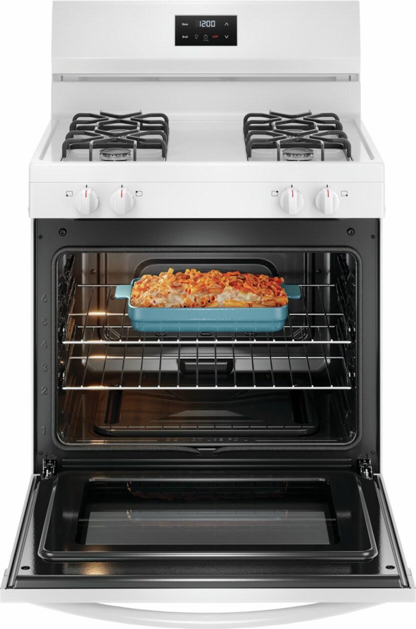 Frigidaire 30" Gas Range - (FCRG3051BW)