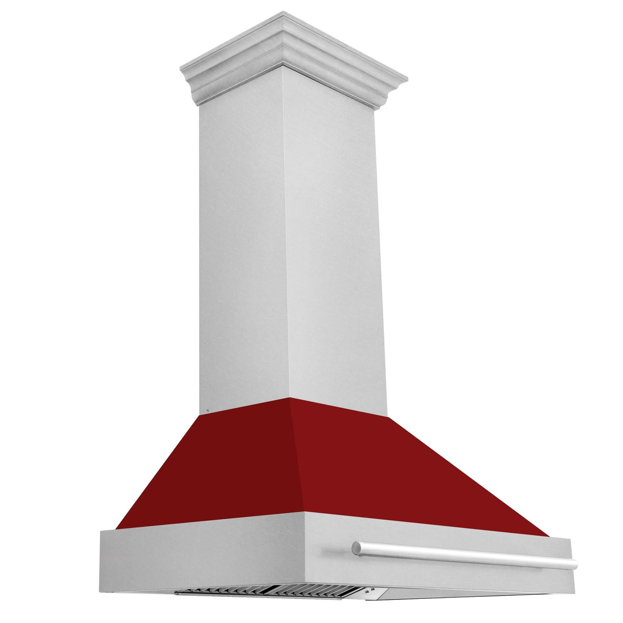 ZLINE 36 in. DuraSnow Stainless Steel Range Hood with DuraSnow Shell (8654SNX-36) [Color: Red Gloss] - (8654SNXRG36)