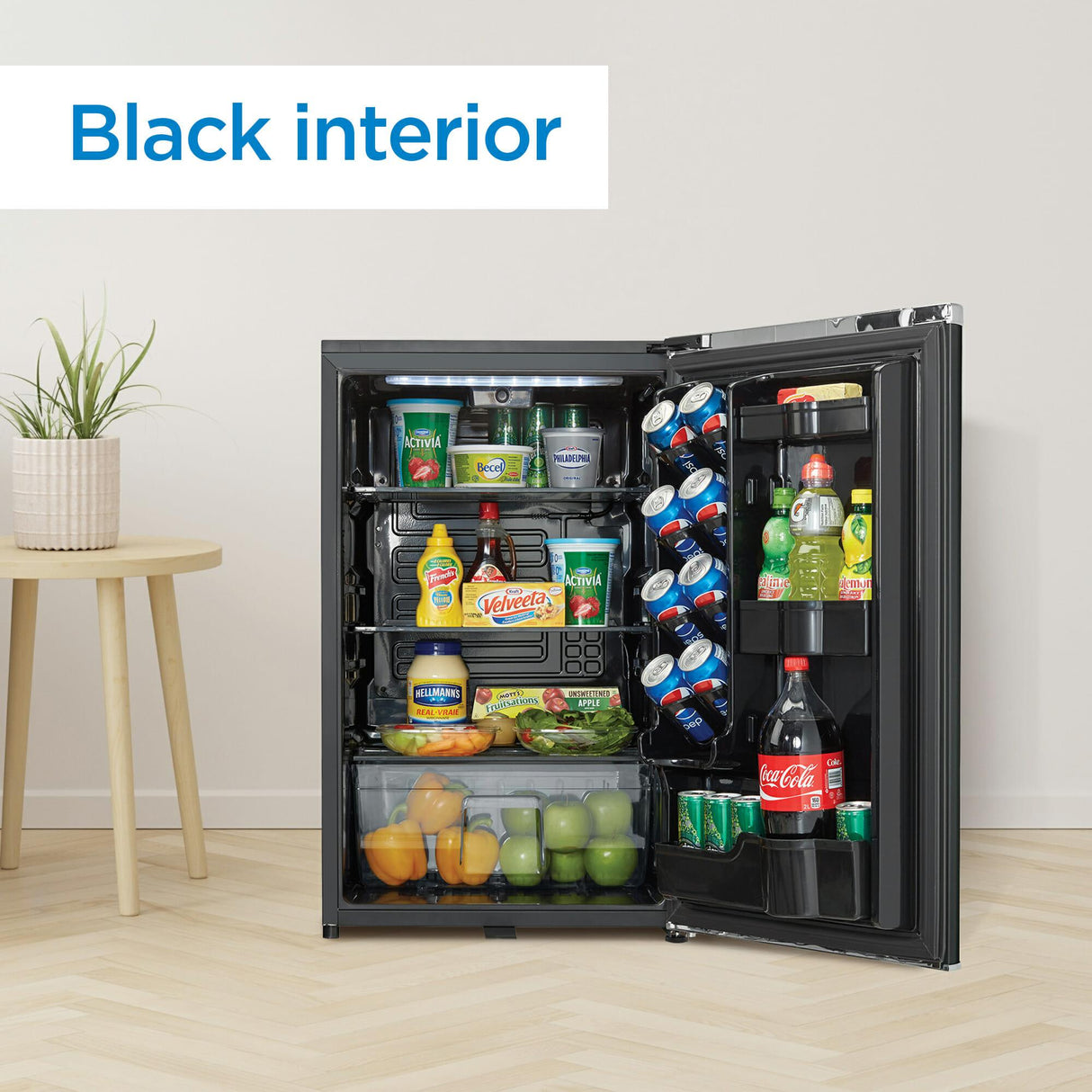 Danby 4.4 cu. ft. Retro Compact Fridge in Midnight Black - (DAR044A6MDB)