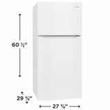 Frigidaire 13.9 Cu. Ft. Top Freezer Refrigerator - (FFHT1425VW)