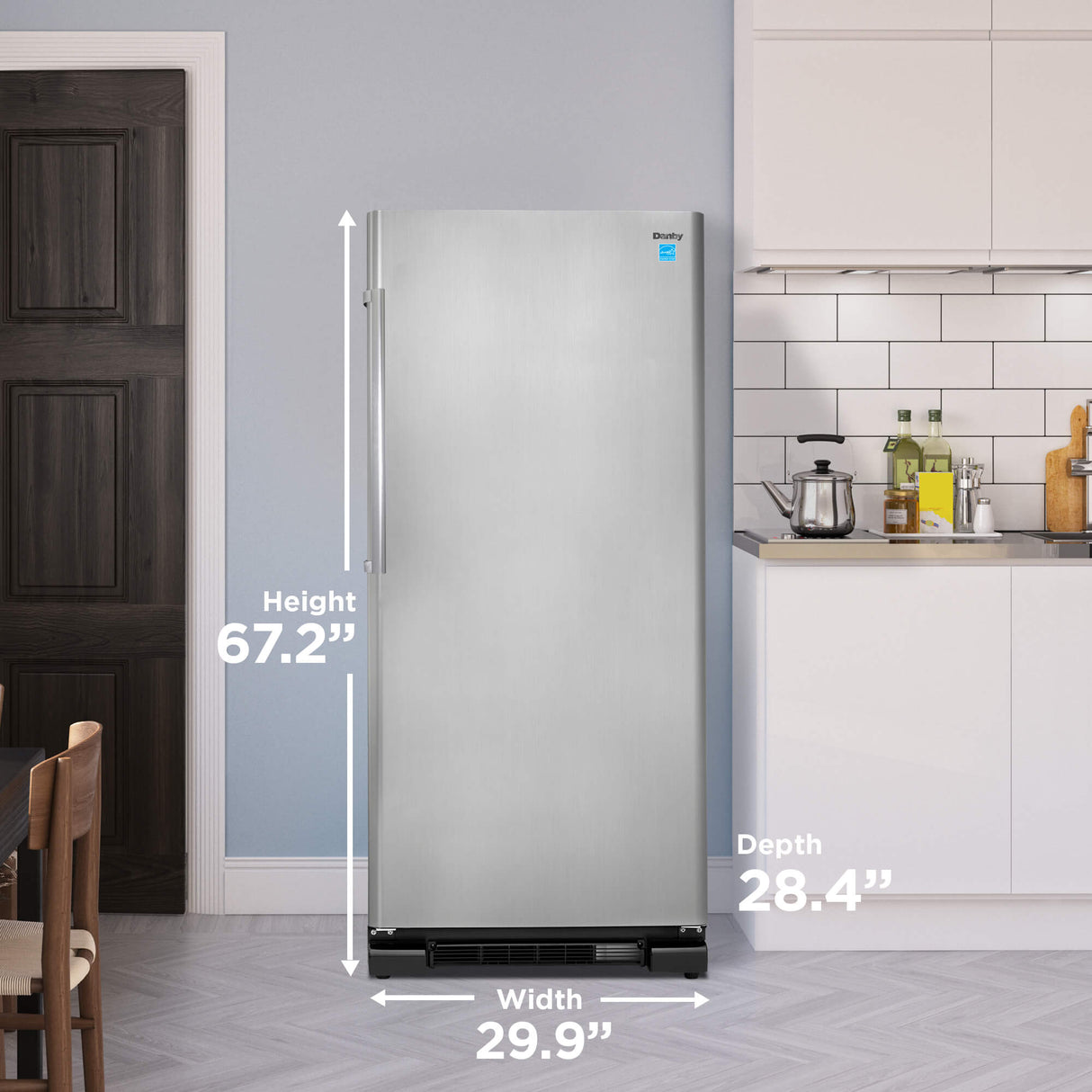 Danby Designer 17.0 cu. ft. Apartment Size Fridge in Stainless Steel Look - (DAR170A3BSLDD)