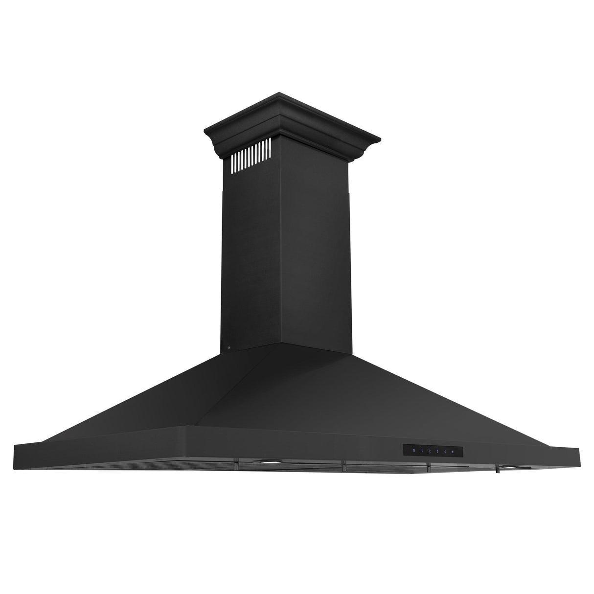 ZLINE Convertible Vent Wall Mount Range Hood in Black Stainless Steel with Crown Molding (BSKBNCRN) - (BSKBNCRN30)