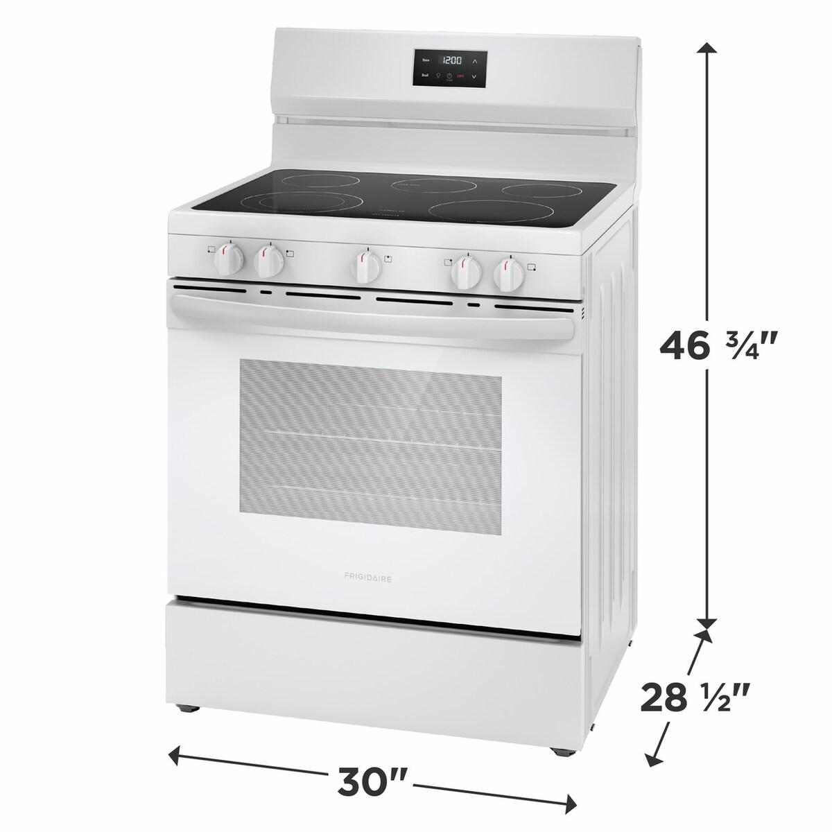 Frigidaire 30" Electric Range - (FCRE3052BW)