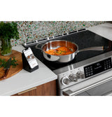 Caf(eback)(TM) 30" Smart Slide-In, Front-Control, Induction and Convection Double-Oven Range - (CHS950P2MS1)