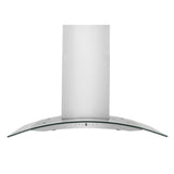 ZLINE Convertible Vent Wall Mount Range Hood in Stainless Steel & Glass (KN4) - (KN430)