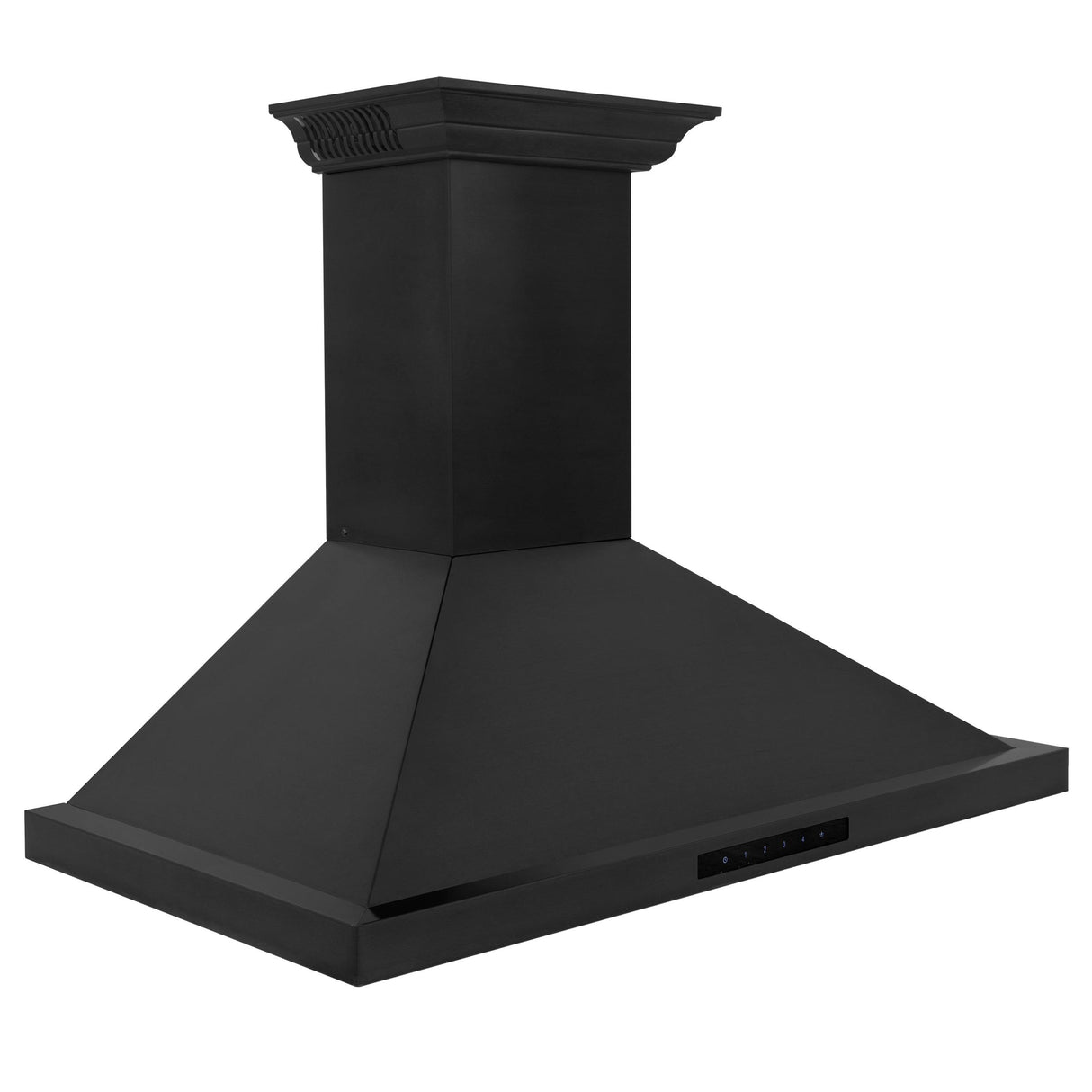 ZLINE Ducted Vent Wall Mount Range Hood in Black Stainless Steel with Built-in ZLINE CrownSound Bluetooth Speakers (BSKBNCRN-BT) - (BSKBNCRNBT36)