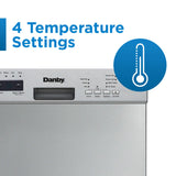 Danby 18" Wide Built-in Dishwasher in Stainless Steel - (DDW18D1ESS)