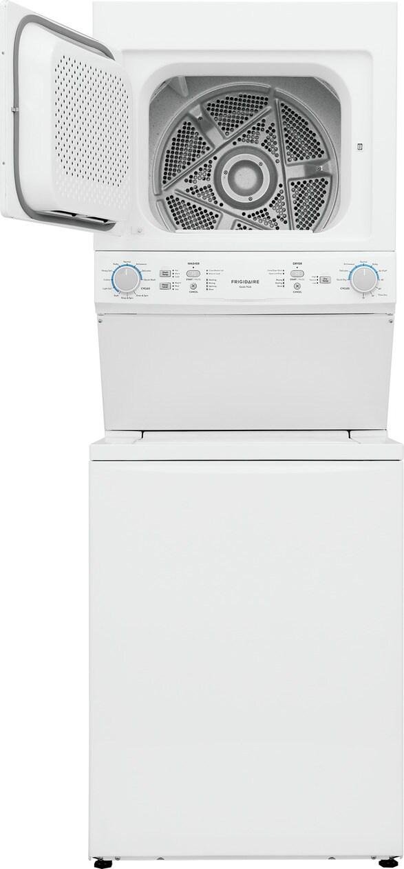 Frigidaire Electric Long Vent Stacked Laundry Center - 3.9 Cu. Ft Washer and 5.5 Cu. Ft. Dryer - (FLCE7523AW)