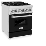 ZLINE 24 in. Professional Dual Fuel Range with Color Door Options (RA24) [Color: Black Matte] - (RABLM24)