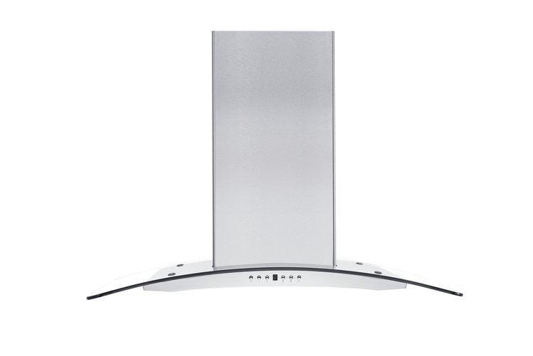 ZLINE Convertible Vent Island Mount Range Hood in Stainless Steel & Glass (GL14i) - (GL14I30)