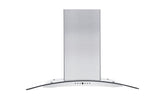 ZLINE Convertible Vent Island Mount Range Hood in Stainless Steel & Glass (GL14i) - (GL14I30)