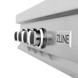 ZLINE 48" Porcelain Gas Stovetop in Fingerprint Resistant Stainless Steel with 7 Gas Brass Burners and Griddle (RTS-BR-48) - (RTSBR48)