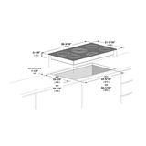 36" RADIANT COOKTOP WITH BRUSHED ALUMINUM TRIM - (F6RT36S2)