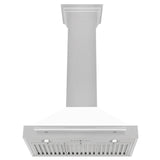 ZLINE 36 in. Stainless Steel Range Hood with Stainless Steel Handle and Color Options (KB4STX-36) [Color: White Matte Shell] - (KB4STXWM36)