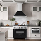 ZLINE 36 in. DuraSnow Stainless Steel Range Hood with DuraSnow Shell (8654SNX-36) [Color: Black Matte] - (8654SNXBLM36)