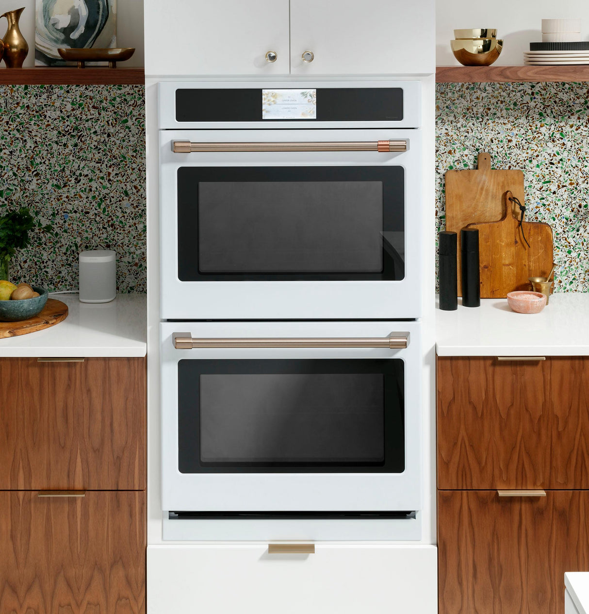 Caf(eback)(TM) Professional Series 30" Smart Built-In Convection Double Wall Oven - (CTD90DP4NW2)