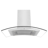 ZLINE Convertible Vent Island Mount Range Hood in Stainless Steel & Glass (GL14i) - (GL14I30)