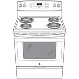 GE(R) 30" Free-Standing Electric Range - (JBS360DMBB)