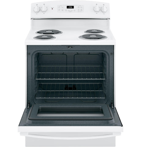 GE(R) 30" Free-Standing Self-Clean Electric Range - (JB256DMWW)