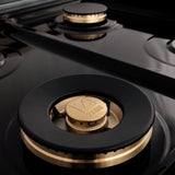 ZLINE 48" Porcelain Gas Stovetop with 7 Gas Brass Burners and Griddle (RT-BR-48) - (RTBR48)