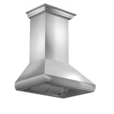 ZLINE Professional Convertible Vent Wall Mount Range Hood in Stainless Steel with Crown Molding (587CRN) - (587CRN30)