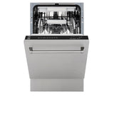 ZLINE 18" Tallac Series 3rd Rack Top Control Dishwasher with Traditional Handle, 51dBa [Color: DuraSnow Stainless Steel] - (DWVSN18)