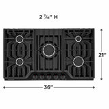 Frigidaire 36" Gas Cooktop - (FCCG3627AB)