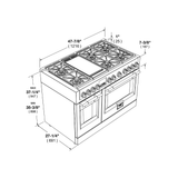 48" ALL GAS PRO RANGE - (F6PGR486GS2)