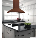 ZLINE 36 in. Designer Series Copper Island Mount Range Hood (8KL3iC-36) - (8KL3IC36)