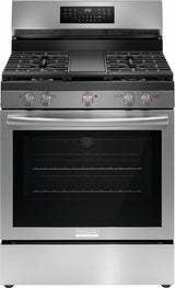 Frigidaire Gallery 30" Rear Control Gas Range with Total Convection - (GCRG3060BF)