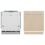 ZLINE 24 in. Panel Ready Top Control Dishwasher with Stainless Steel Tub, 52dBa (DW7713-24) [Color: Panel Ready] - (DW771324)