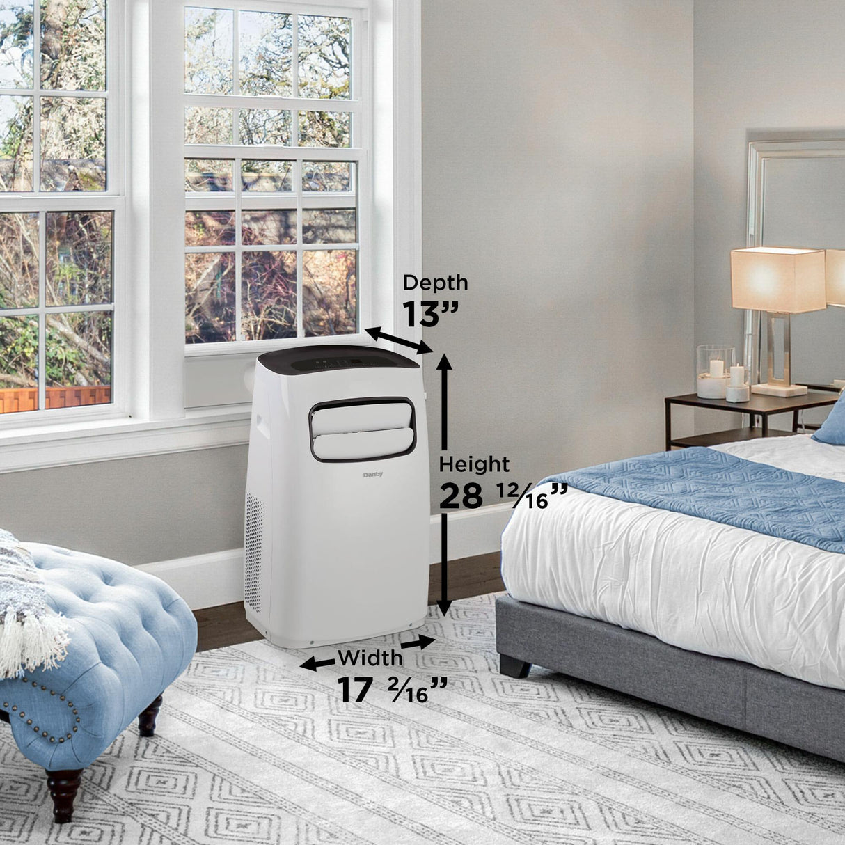 Danby 10,000 BTU (5,800 SACC) Portable Air Conditioner in White - (DPA058B6WDB)