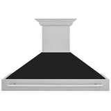 ZLINE 48 in. DuraSnow Stainless Steel Range Hood with Colored Shell Options (8654SNX-48) [Color: Black Matte] - (8654SNXBLM48)