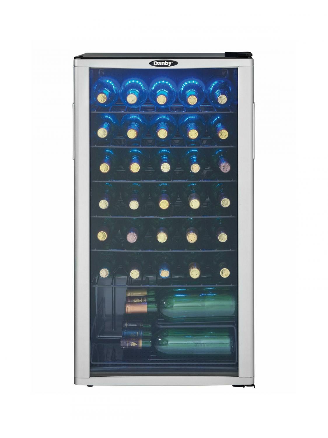 Danby 36 Bottle Free-Standing Wine Cooler in Platinum - (DWC350BLP)