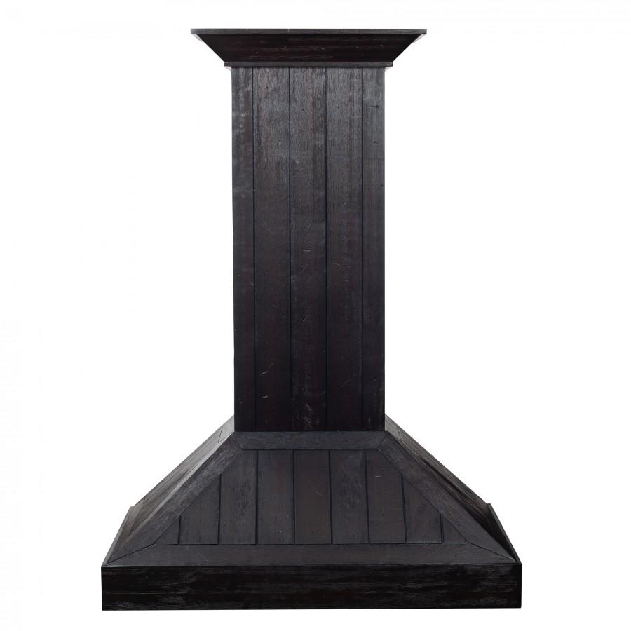 ZLINE Wooden Wall Mount Range Hood In Rustic Dark Finish - Includes Motor (KPDD) - (KPDD30)