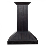 ZLINE Wooden Wall Mount Range Hood In Rustic Dark Finish - Includes Motor (KPDD) - (KPDD36)