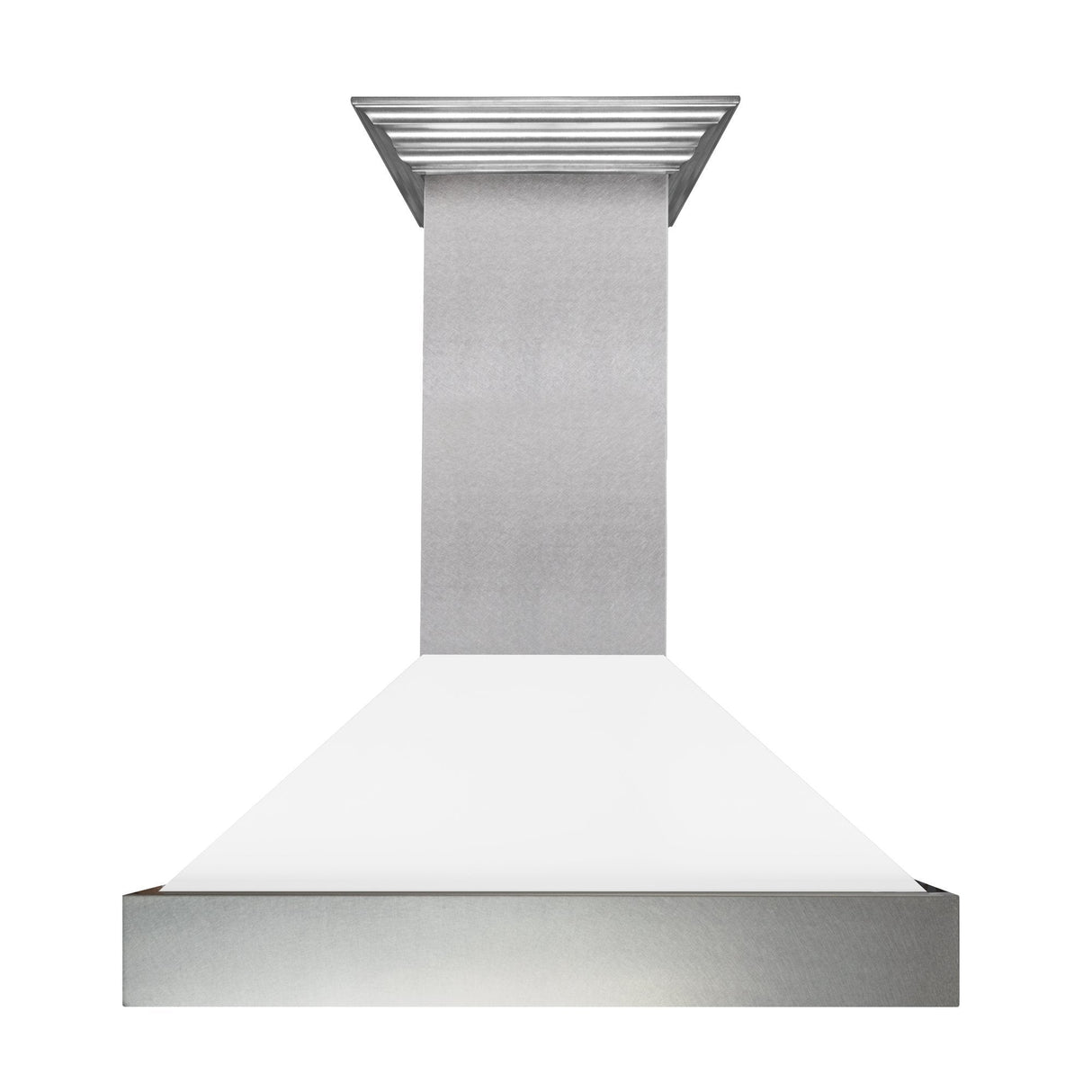 ZLINE DuraSnow Stainless Steel Range Hood With White Matte Shell (8654WM) - (8654WM36)