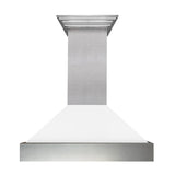 ZLINE DuraSnow Stainless Steel Range Hood With White Matte Shell (8654WM) - (8654WM48)