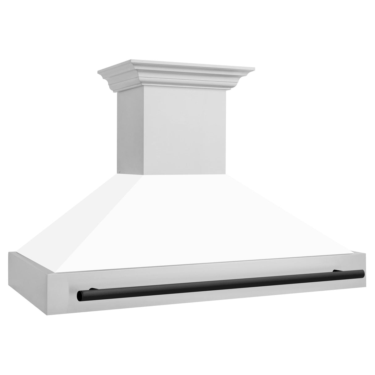 ZLINE 48 in. Autograph Edition Stainless Steel Range Hood with White Matte Shell and Handle (8654STZ-WM48) [Color: Matte Black] - (8654STZWM48MB)