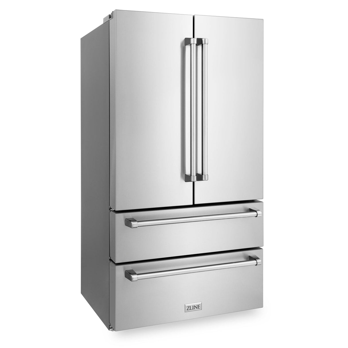 ZLINE 36" 22.5 cu. ft Freestanding French Door Refrigerator with Ice Maker in Fingerprint Resistant Stainless Steel (RFM-36) [Color: Stainless Steel] - (RFM36)