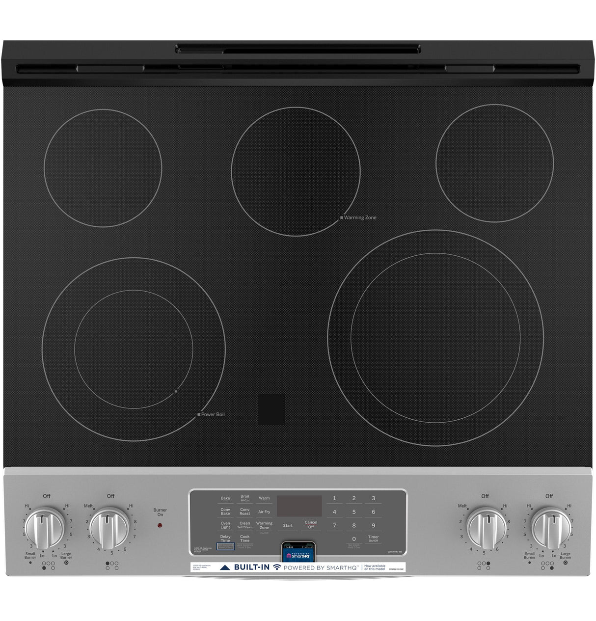 GE(R) 30" Slide-In Electric Convection Range with No Preheat Air Fry - (JS760SPSS)