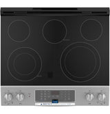 GE(R) 30" Slide-In Electric Convection Range with No Preheat Air Fry - (JS760SPSS)