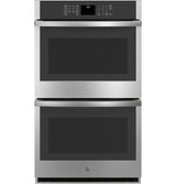 GE(R) 30" Smart Built-In Self-Clean Double Wall Oven with Never-Scrub Racks - (JTD3000SNSS)