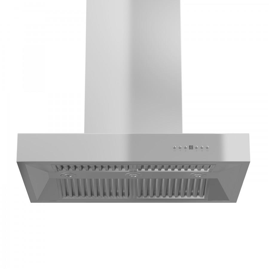 ZLINE Ducted Professional Island Mount Range Hood in Stainless Steel (KECOMi) - (KECOMI36)