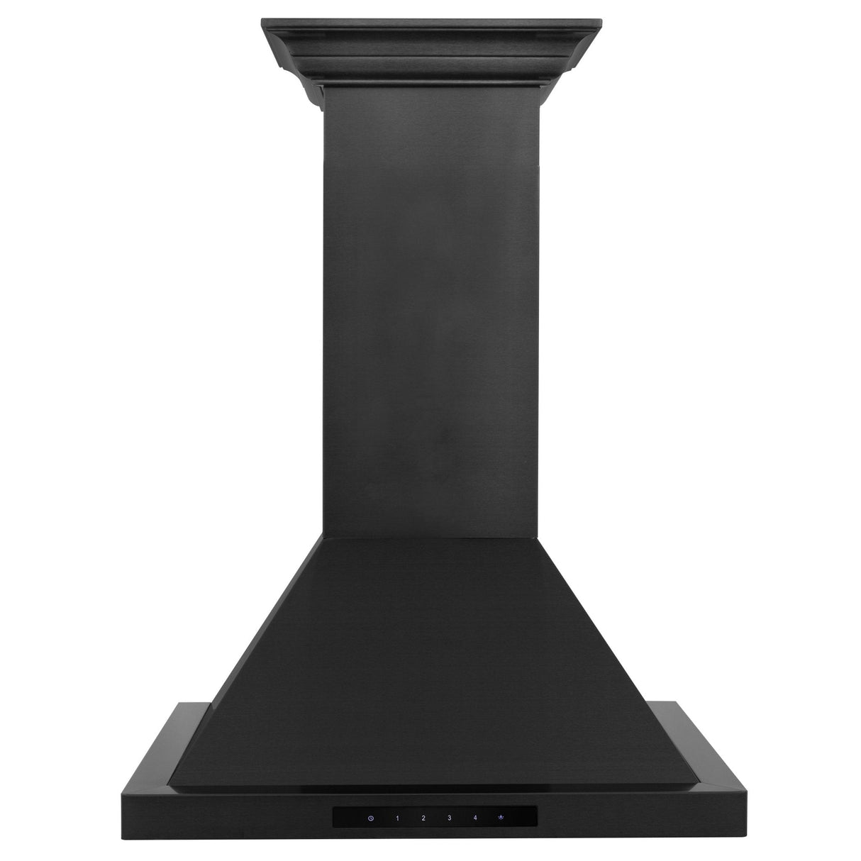 ZLINE Convertible Vent Wall Mount Range Hood in Black Stainless Steel with Crown Molding (BSKBNCRN) - (BSKBNCRN30)