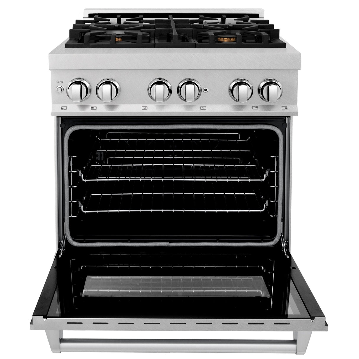 ZLINE 30 in. 4.0 cu. ft. Dual Fuel Range with Gas Stove and Electric Oven in All DuraSnow Stainless Steel with Color Door Options (RAS-SN-30) [Color: White Matte] - (RASWM30)