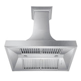 ZLINE Designer Series DuraSnow Stainless Steel Wall Range Hood (8632S) - (8632S36)