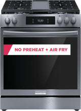 Frigidaire Gallery 30" Front Control Gas Range with Total Convection - (GCFG3060BD)